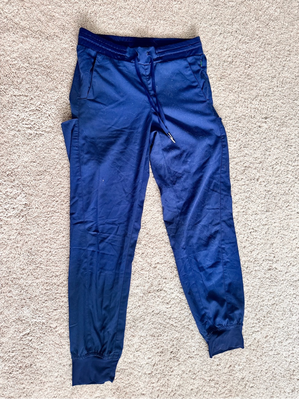 Women’s Navy Blue Drawstring Jogger Scrubs
